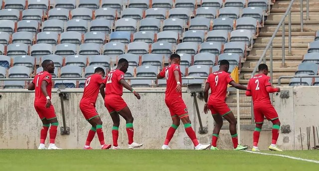 Para pemain Timnas Malawi sedang merayakan selebrasi gol. Foto: instagram.com/malawiflames