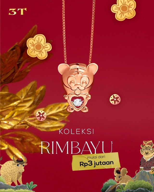 Koleksi Rimbayu untuk menyambut Tahun Baru Imlek 2573. Foto: Dok. The Palace Jeweler