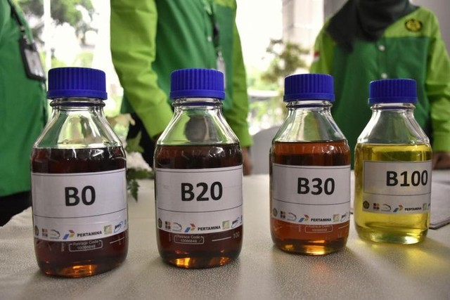 Sampel Bahan Bakar Diesel dan Biodiesel. Foto: Kementerian ESDM