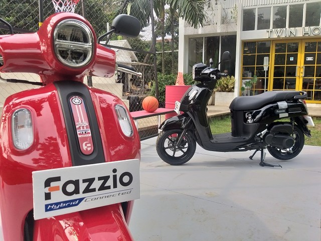 Yamaha Fazzio Hybrid Connected. Foto: Sena Pratama/kumparan