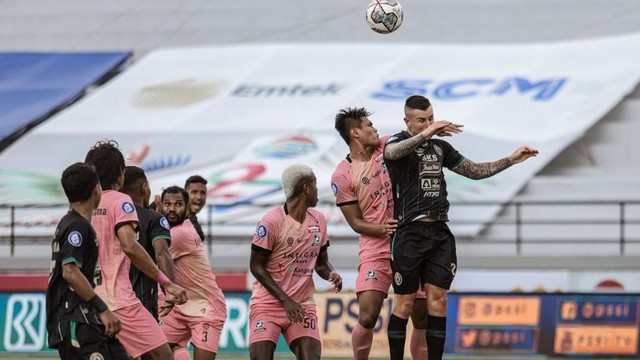 Pertandingan Liga 1 antara PSS Sleman melawan Madura United. Foto: Instagram.com/pssleman