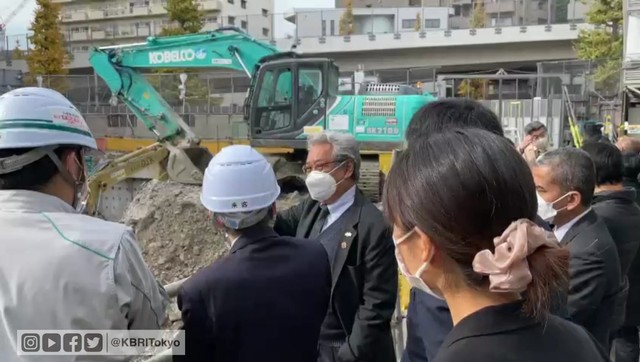 Dubes Heri Hadiri Seremoni Groundbreaking Gedung KBRI Tokyo