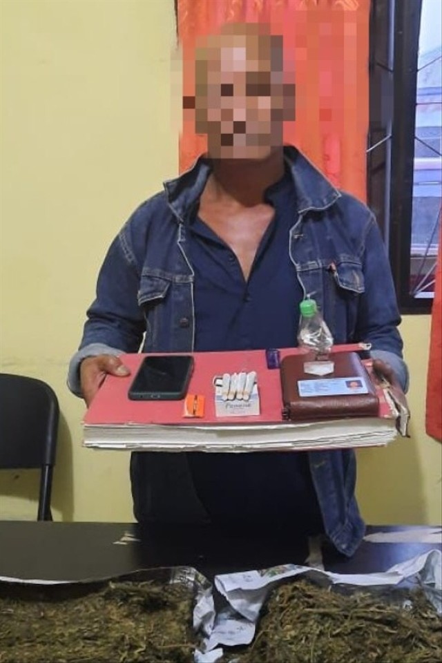 Polisi amankan pria pengedar sabu di Bener Meriah. Foto: Dok. Istimewa