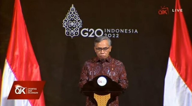 Ketua Dewan Komisioner OJK, Wimboh Santosa. Foto: tangkapan layar