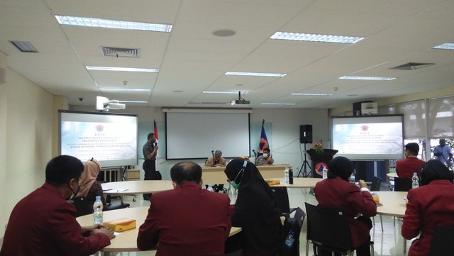 Mahasiswa MB Unhan Lakukan Kunjungan Belajar Ke Pusdiklat BNPB Bogor 