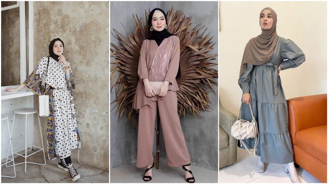 Outfit kondangan 2025 hijab simple