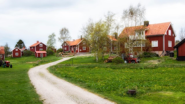 Ilustrasi desa di Swedia. Foto: Shutterstock/Umomos