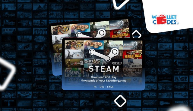 Steam Wallet merupakan voucher terpopuler di kanal Wallet Codes