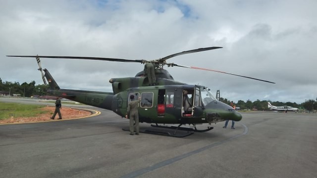 Ilustrasi Helikopter TNI AD di Papua. (Foto: Pendam Cenderawasih) 