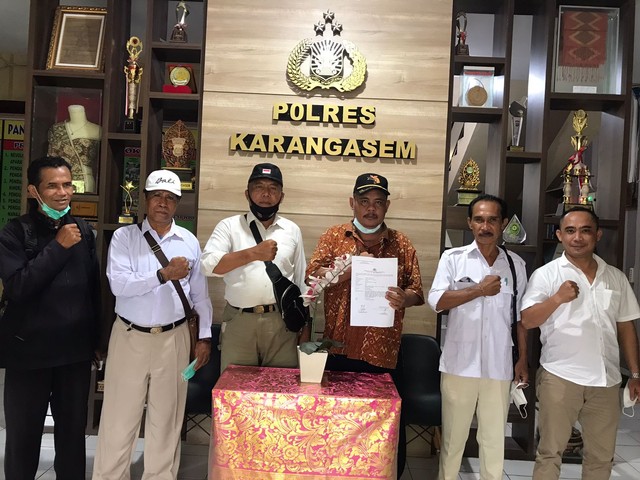 Laporan kader Gerindra ke Polres Karangasem, Bali - IST