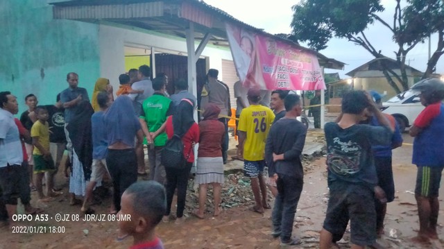 TKP perampokan dan pembunuhan Karyawan BRI Link Leli Agustin di Lampung Timur. | Foto: Ist