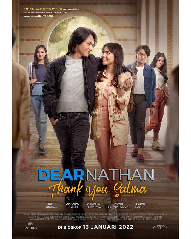 Film Dear Nathan Thank You Salma raup 600 ribu lebih penonton. Foto: Instagram/@thankyousalmafilm