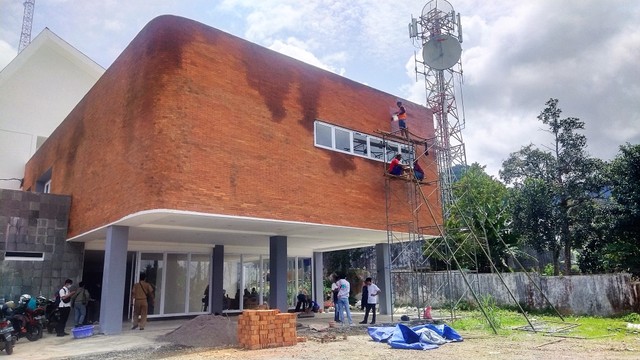 Salah satu bagian bangunan SMA Negeri Tawangmangu, Karanganyar. FOTO: Tara Wahyu