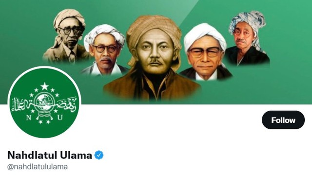 Akun resmi Twitter Nahdlatul Ulama.
Foto: Twitter/@nahdlatululama