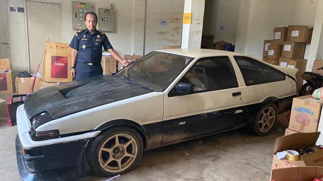 Toyota AE86 Trueno yang dilelang oleh negara. Foto: Dirjen Kekayaan Negara