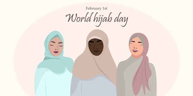 Ilustrasi World Hijab Day. Foto: Amnise/Shutterstock