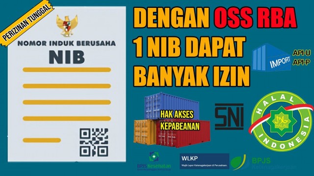 Ilustrasi cara daftar NIB di OSS-RBA. Foto: dpmptsp.batangharikab.go.id.