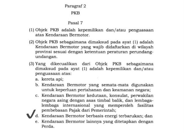 Resmi, Kendaraan Listrik Kini Bebas Pajak PKB dan BBNKB di Indonesia (45626)
