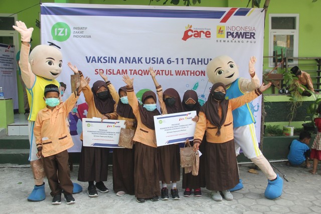 PT.Indonesia Power Semarang PGU dan IZI Dukung Vaksinasi Covid-19 untuk Anak SD