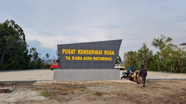 Pusat Konservasi Rusa Taman Nasional Rawa Aopa Watumohai yang berada di Konawe Selatan. Foto: Balai TNRAW.