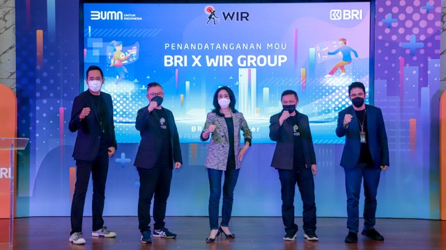 BRI teken kerja sama dengan WIR Group untuk pengembangan metaverse di produk perbankan. Foto: BRI