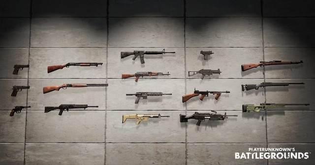 Jenis Senjata PUBG (Sumber: PUBG)