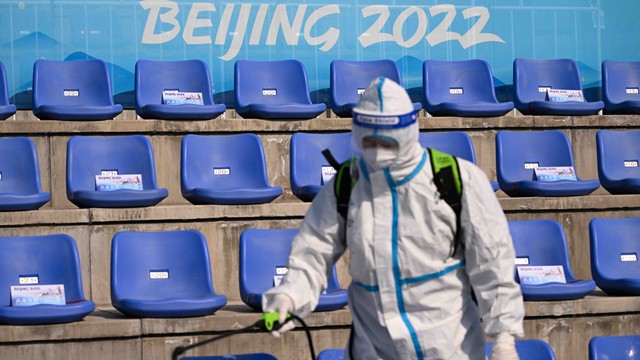 Foto: Sterilisasi Area Olimpiade Beijing di Tengah Pandemi COVID-19 (408168)