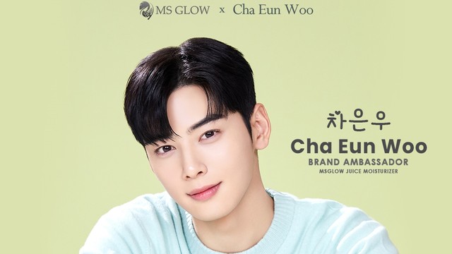 Cha Eun Woo didapuk jadi Brand Ambassador MS Glow. Foto: MS GLOW