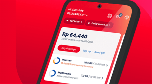 Aplikasi myTelkomsel. Foto: Tangkapan Layar via Telkomsel.