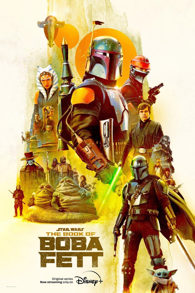Poster Star Wars The Book of Boba Fett dari Disney Plus.