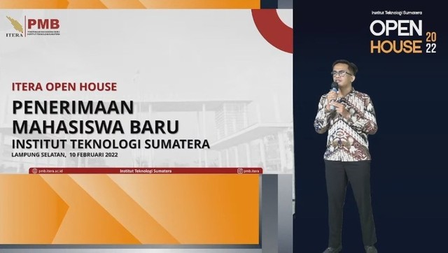 Open House Itera 2022 yang digelar secara virtual, Kamis (10/2) | Foto : Ist