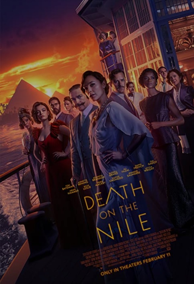Poster dan cuplikan adegan film Death On Nile. Foto: Dok. 20th Century Studios