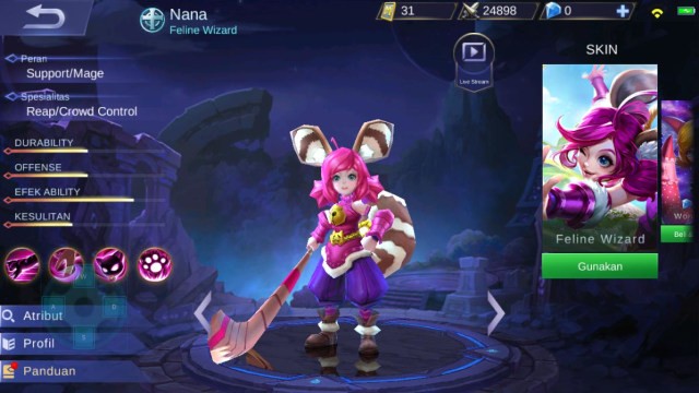Ilustrasi build Nana tersakit 2022. Foto: Mobile Legends