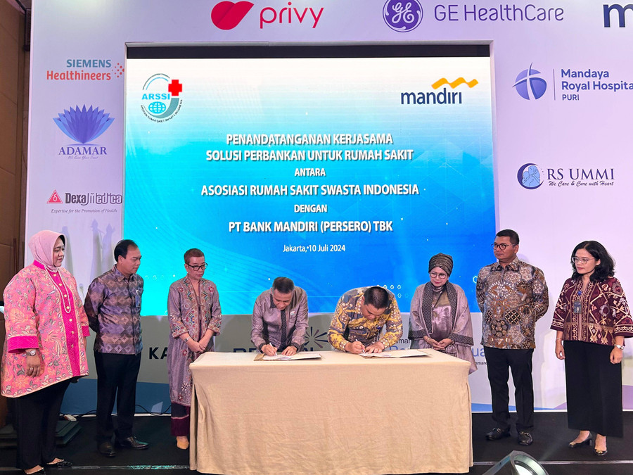 Bank Mandiri Bekerja Sama dengan ARSSI Perkuat Transaksi Keuangan Rumah Sakit