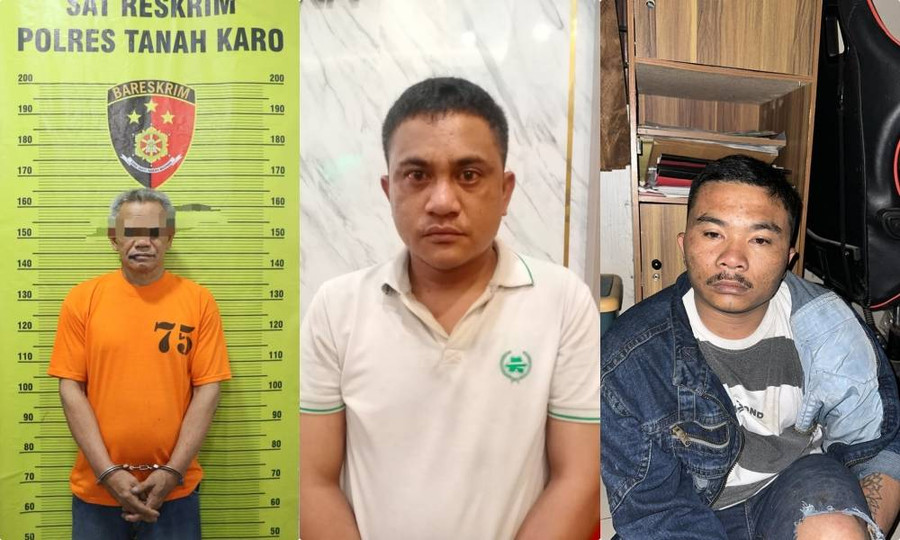 Tampang 3 Pembakar Rumah Wartawan di Karo - kumparan.com