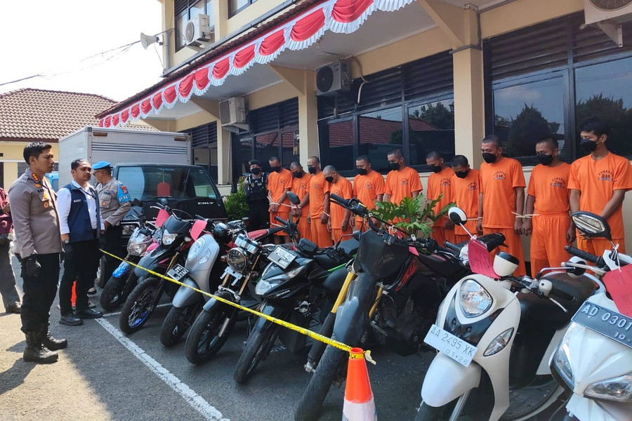11 Maling Kendaraan di Sleman Ditangkap, Hasil Curian Dijual ke Lampung-Garut