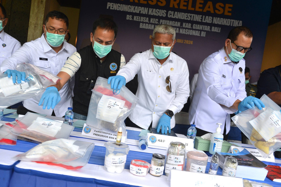 Foto: Keberadaan Laboratorium Narkoba di Gianyar Bali Terungkap