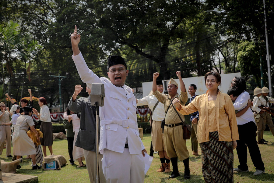 Foto: Latihan Sosiodrama Berjudul Pusaka Indonesia Dalam Menyambut HUT ke-79 RI - kumparan.com