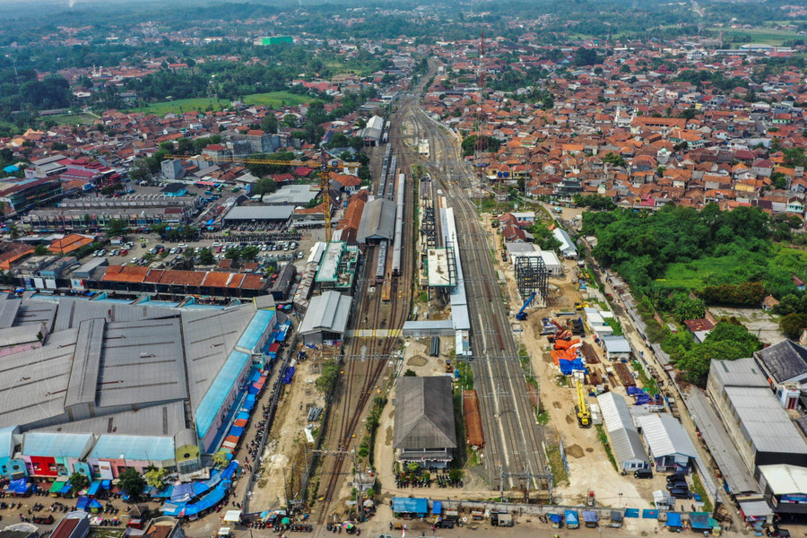 Foto: Stasiun Rangkasbitung Diperluas, Waktu Tunggu KRL 2,5 Kali Lebih Cepat