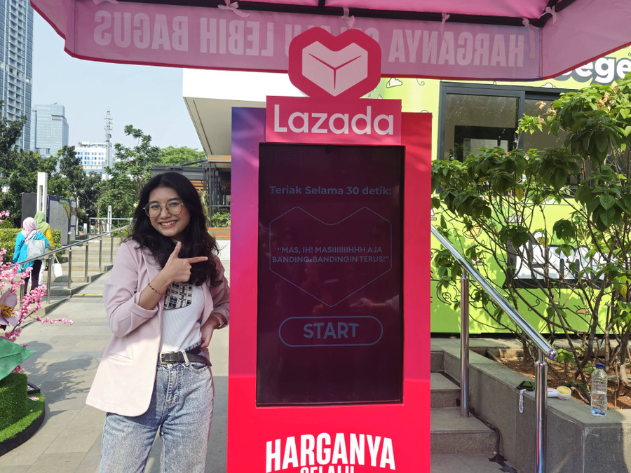 Lazada Adakan Screaming Challenge di CFD, Cuma Teriak Bisa Dapat Voucher - kumparan.com