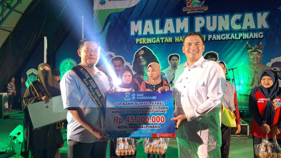 Bank Sumsel Babel Salurkan Bantuan untuk Program Penurunan Stunting - kumparan.com