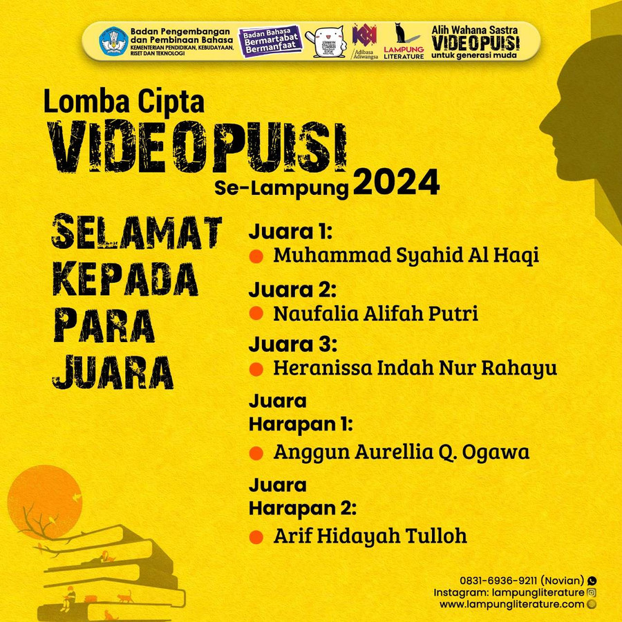 5 Pemenang Lomba Videopuisi Lampung Siap Tayang di 3 Kota - kumparan.com