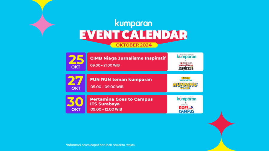 kumparan Event Calendar | Oktober 2024 - kumparan.com
