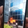 Gedung Kemenkumham Terbakar