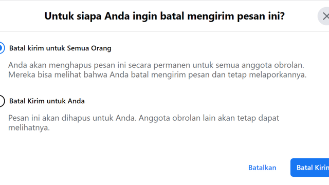 Cara Menghapus Pesan Di Fb Lewat Ponsel Dan Pc Kumparan Com