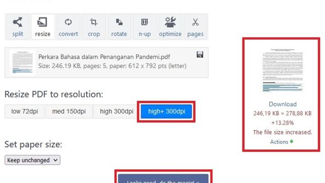 Cara Memperbesar Ukuran PDF Menjadi 800 KB Secara Online | kumparan.com