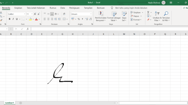 Cara Membuat Tanda Tangan Di Excel Untuk Pemula 1603