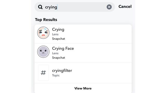 Cari Filter Crying