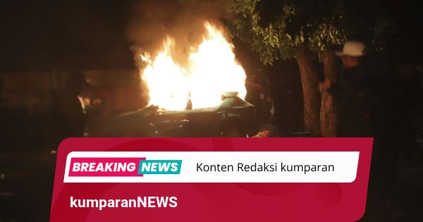 Massa Kembali Berdatangan ke Kalibata, Mobil Terbakar Terdengar Ledakan