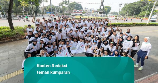 Potret Semarak Fun Run teman kumparan X Huawei di CFD Sudirman